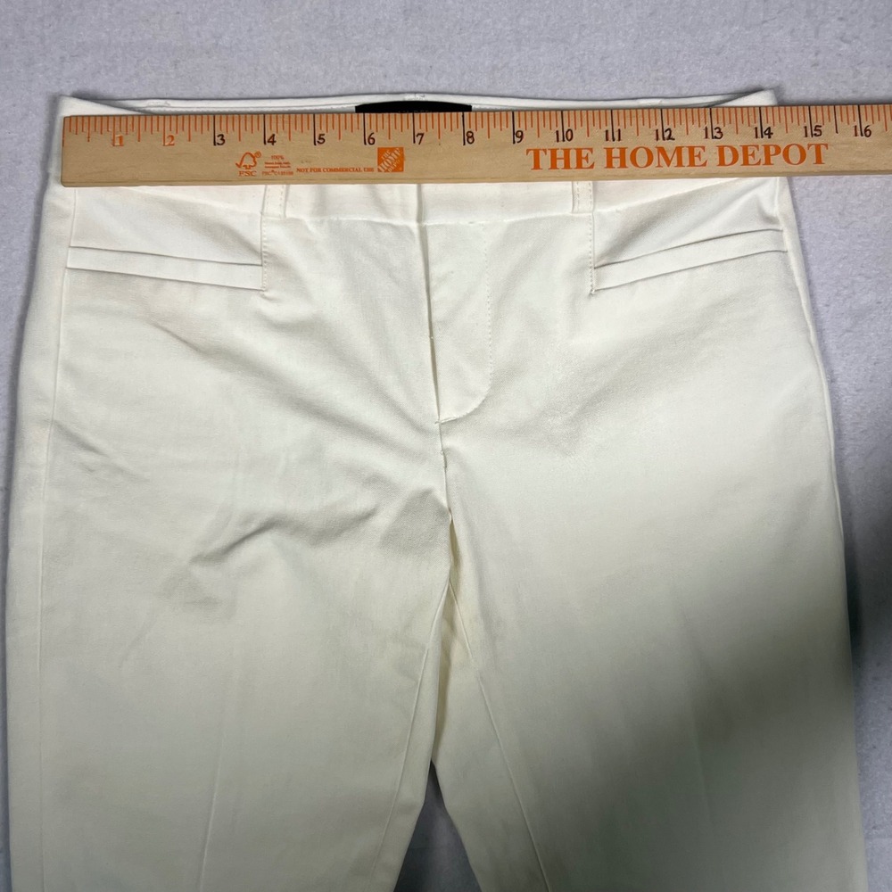Banana Republic Sloan Fit Pants Womens 2 White Excellent